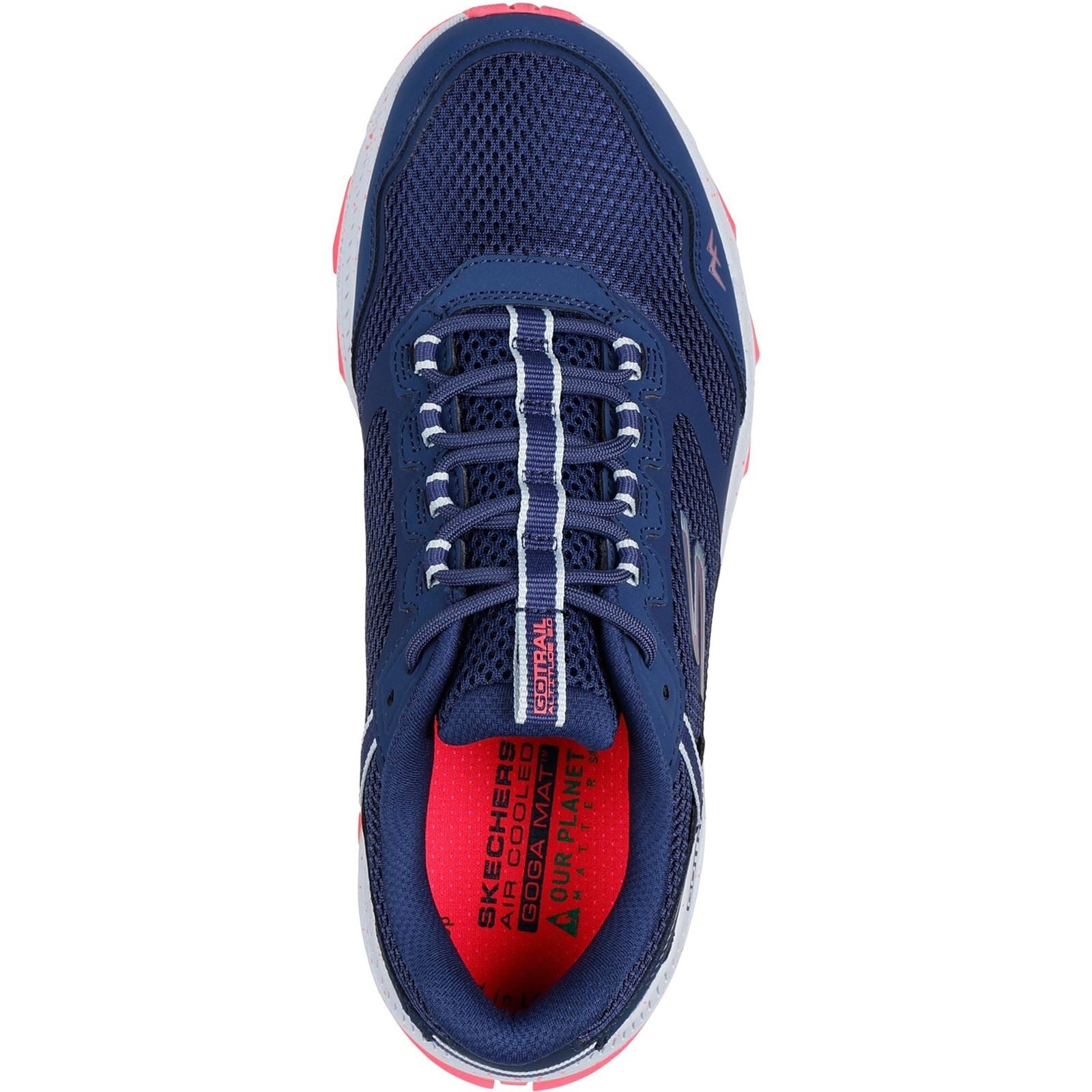 Skechers Performance GO RUN Trail Altitude 2.0 Ravine Chaussures De Sport Pour Femmes En Cuir Bleu Marine/orange