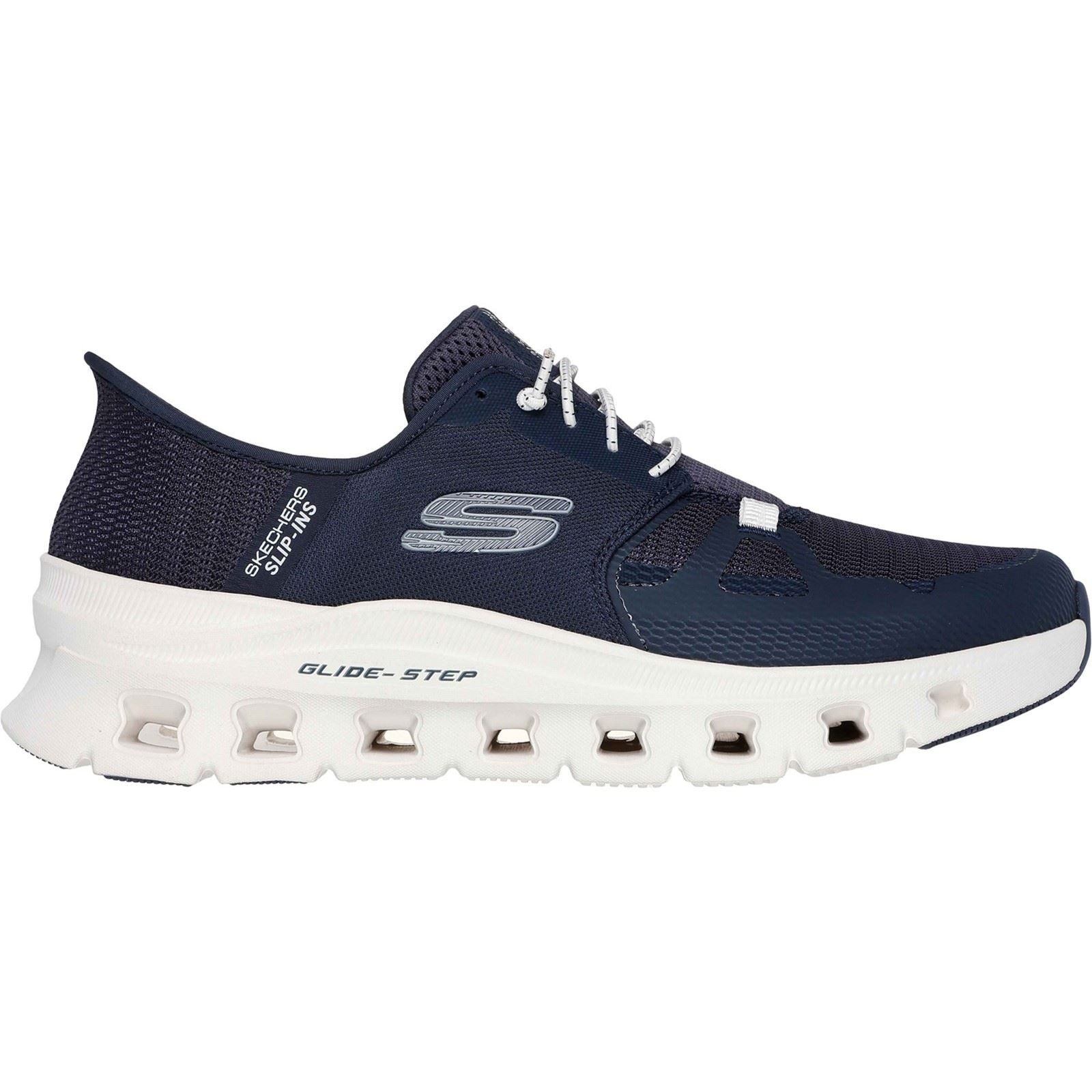 Skechers Glide-Step Pro Baskets En Polyester Pour Hommes Bleu Marine