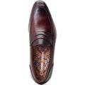 Base London Bruno Chaussures De Ville Bordeaux Pour Hommes En Cuir