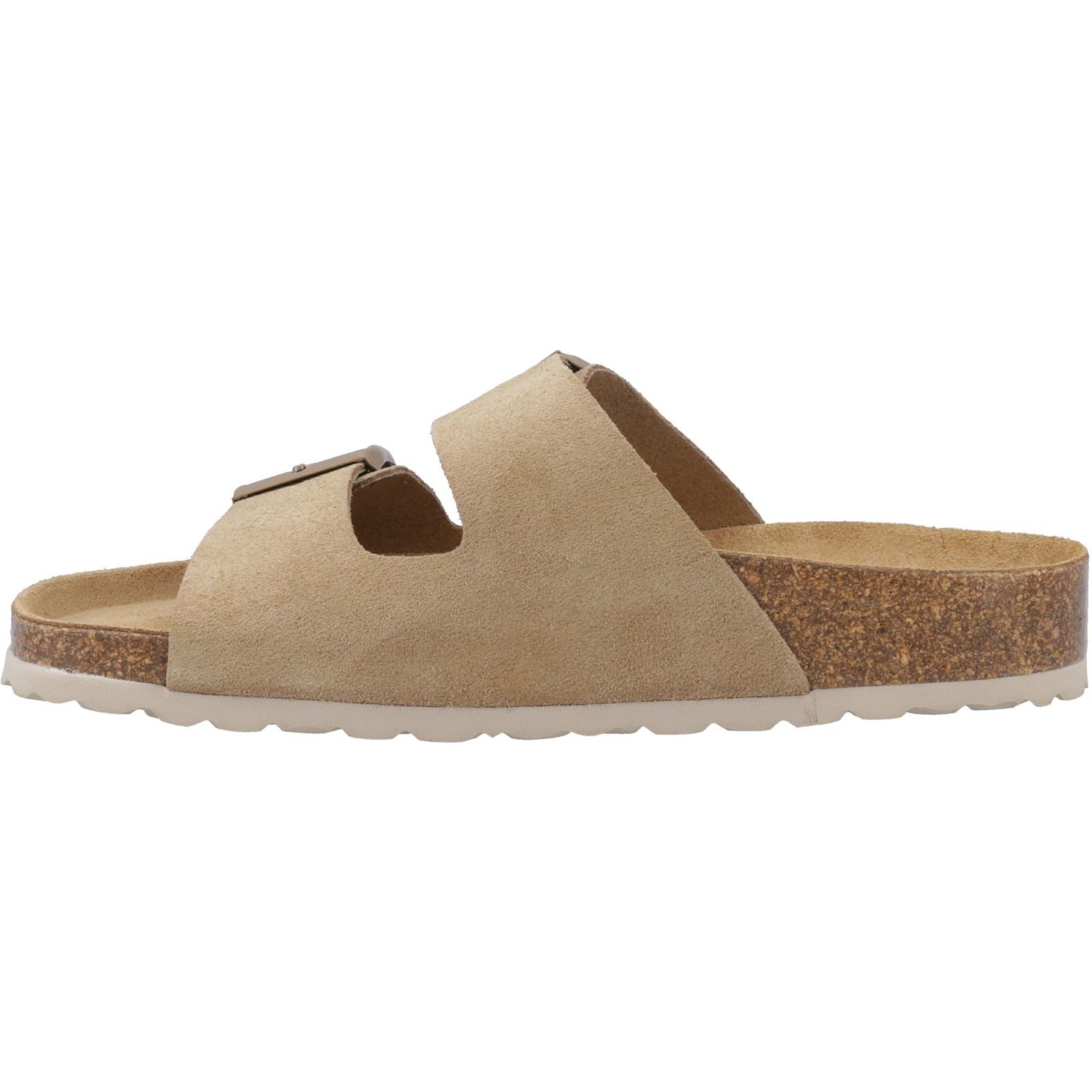 Hush Puppies Blaire Sandales Pour Femme En Daim Taupe.