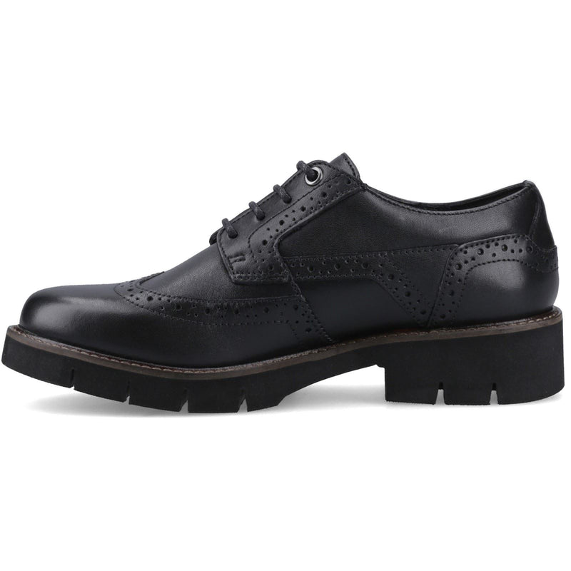 Pod Kacey Chaussures Brogues Noires Pour Femmes En Cuir