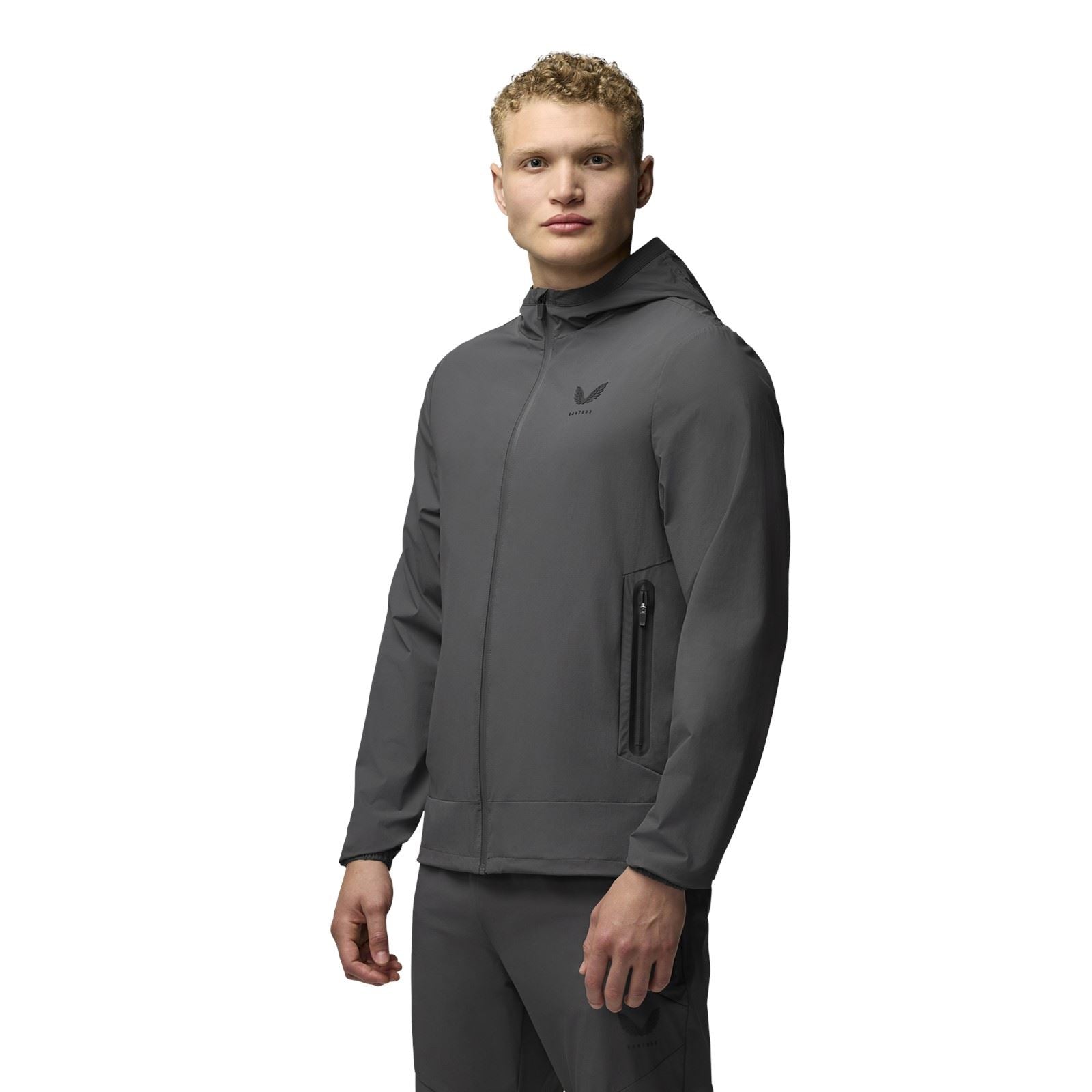 Castore Lightweight Flex Jacket Vestes De Survêtement Grises Pour Hommes