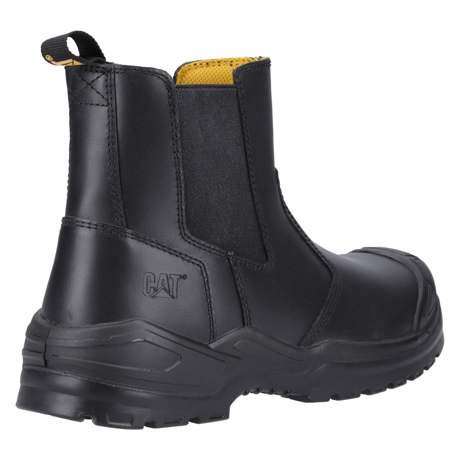 Caterpillar Bottes De Sécurité En Cuir Noir Striver