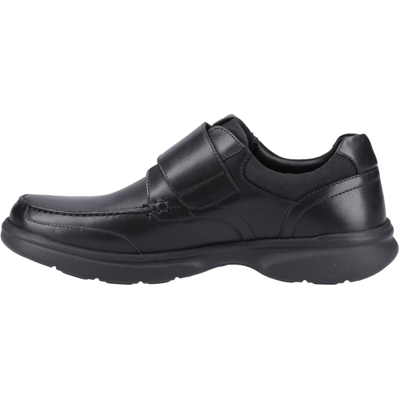 Hush Puppies Hector Chaussures Mocassins Noires Pour Hommes En Cuir