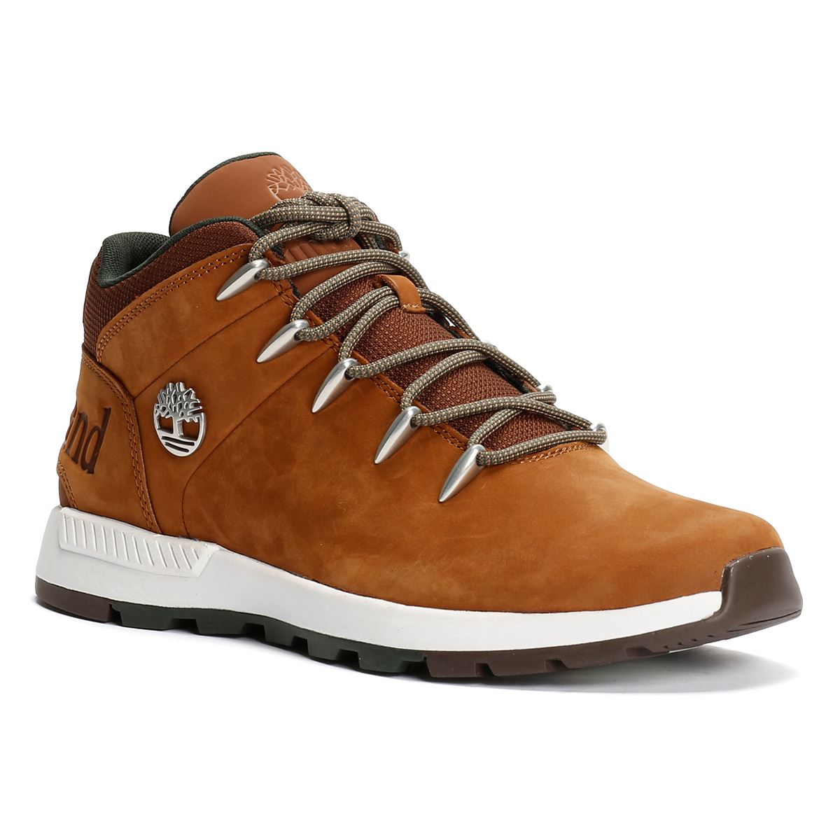 Timberland Sprint Trekker Baskets En Cuir Marron Pour Hommes