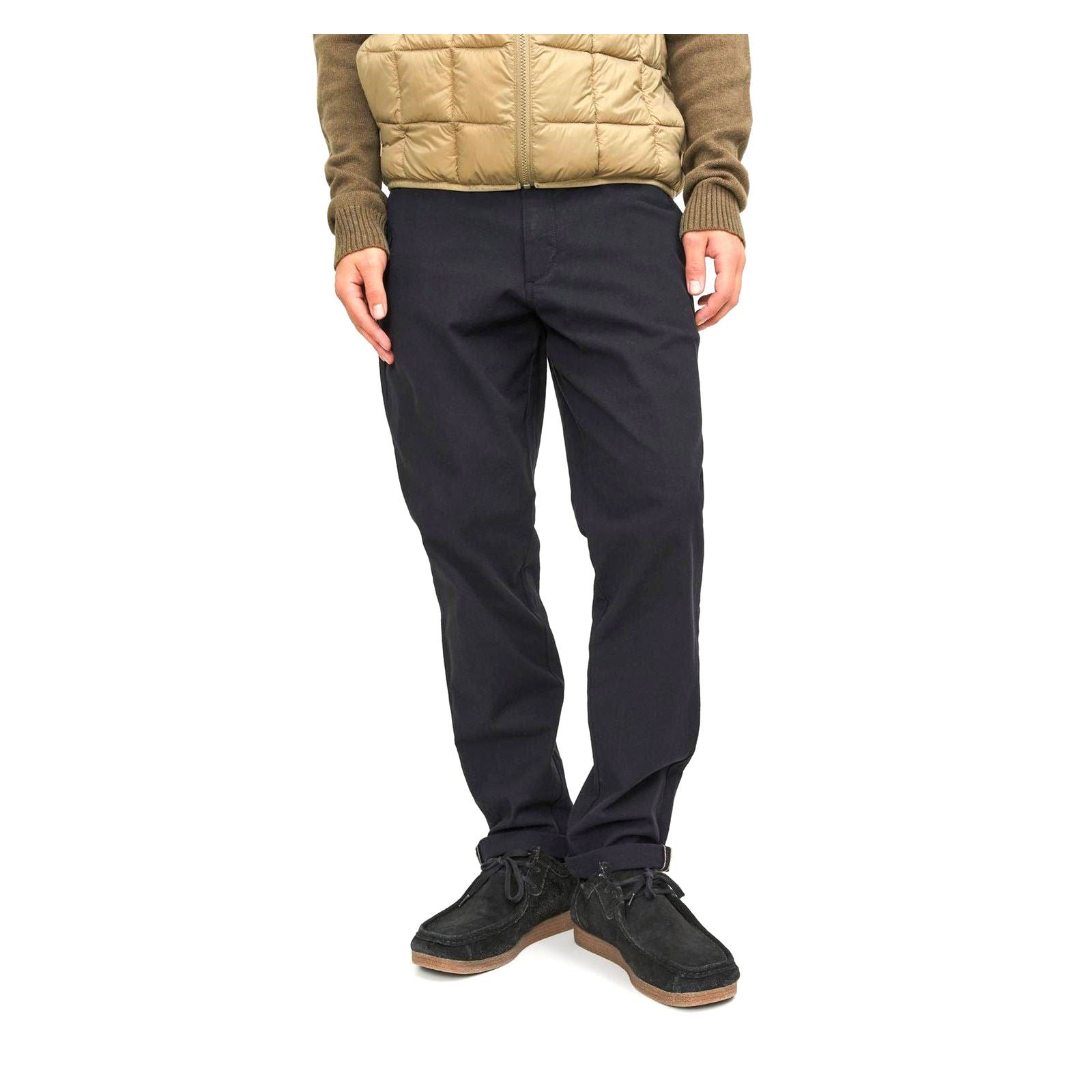 Jack & Jones Marco Pantalons Chino Noirs En Coton Pour Homme