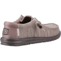 HEYDUDE Wally Stretch Mesh Chaussures Mocassins Homme En Polyester Taupe Foncé/marron Taupe