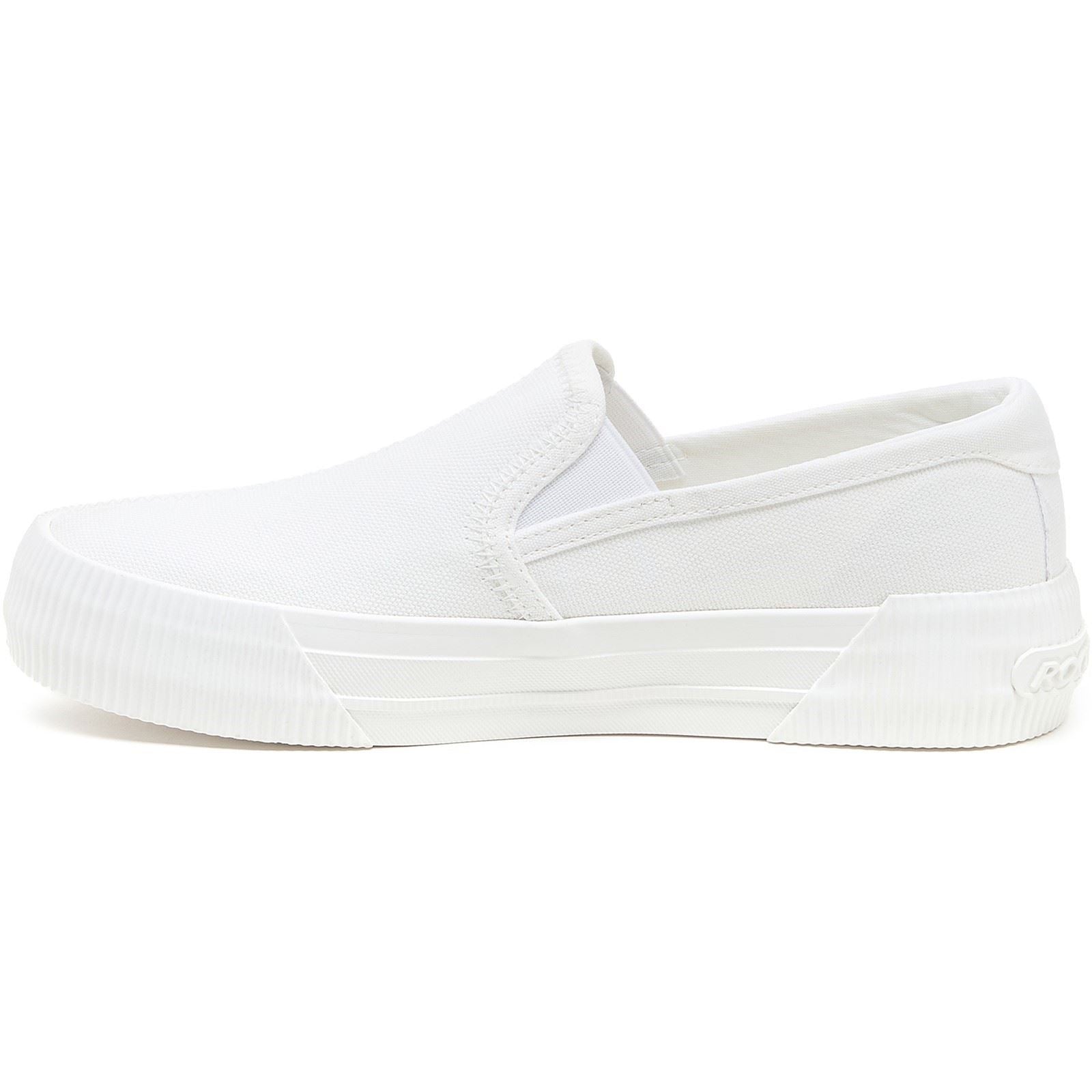 Rocket Dog Cheeryful 12A Chaussures Blanches Pour Femmes En Toile