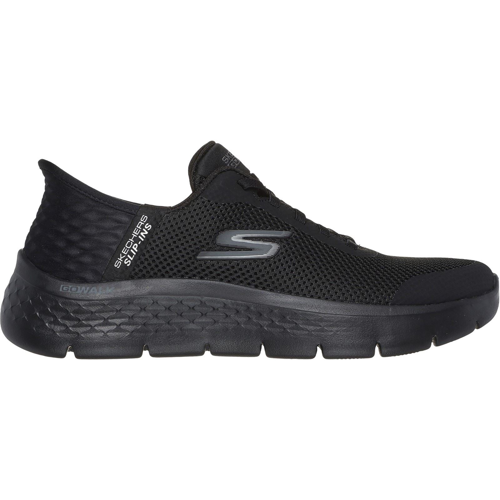 Skechers GO WALK Flex Grand Entry Sneakers Noires Pour Femmes En Textile