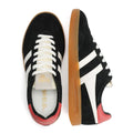 Gola Cyclone Baskets Noires Pour Femmes Suede