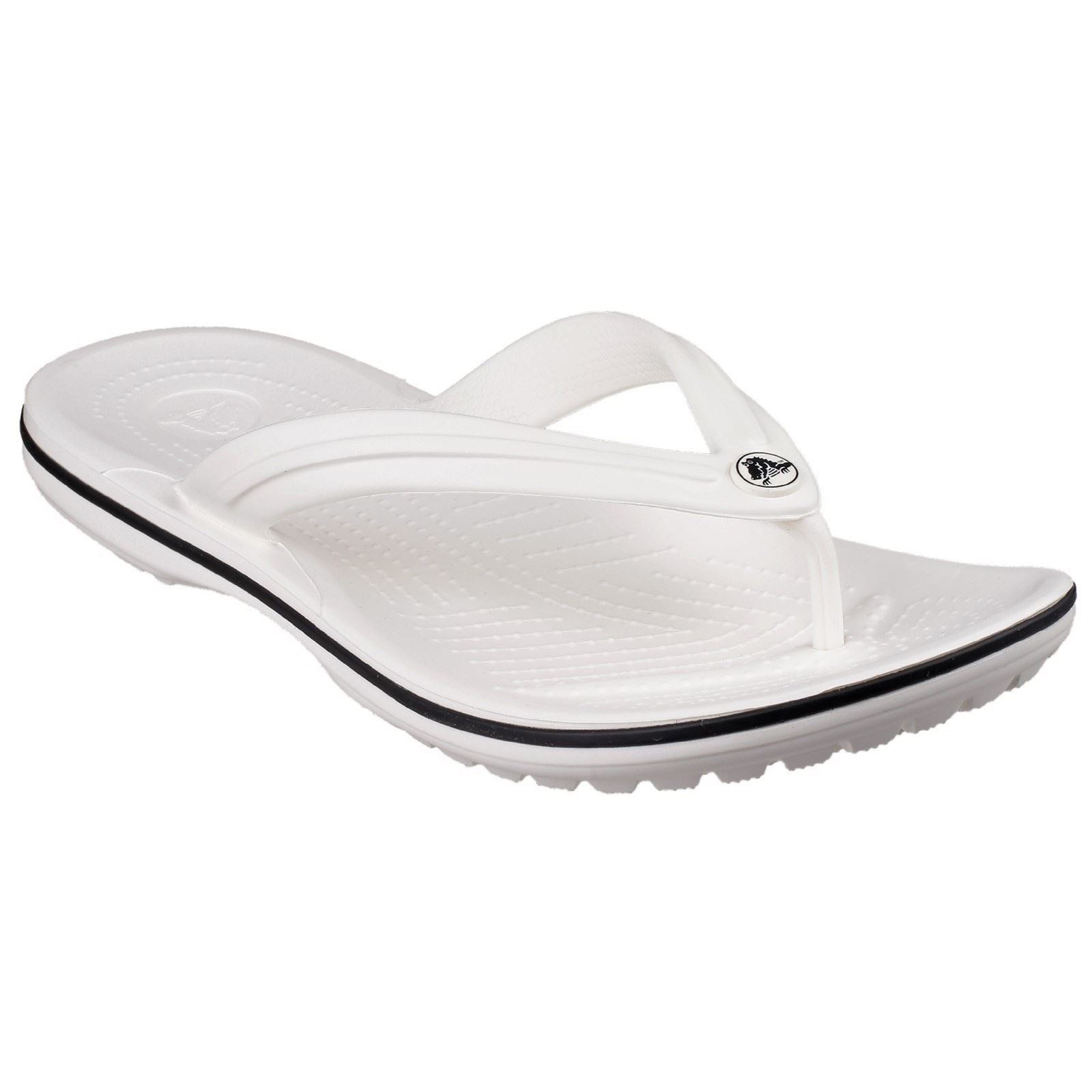 Crocs Crocband Flip croslite caoutchouc blanc pantoufles
