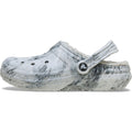 Crocs Classic Lined Clog Sabots En Swirl Gris Pour Femmes En Thermoplastique