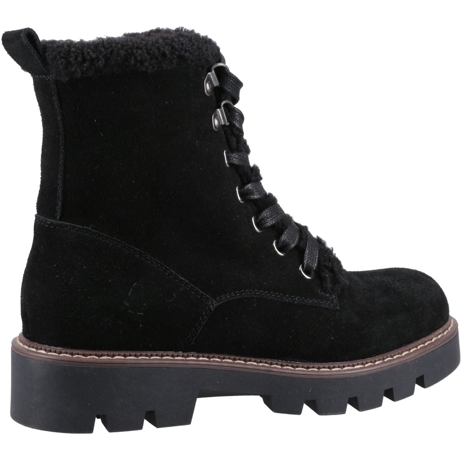 Hush Puppies Aurelia Bottes Noires Pour Femmes En Suède