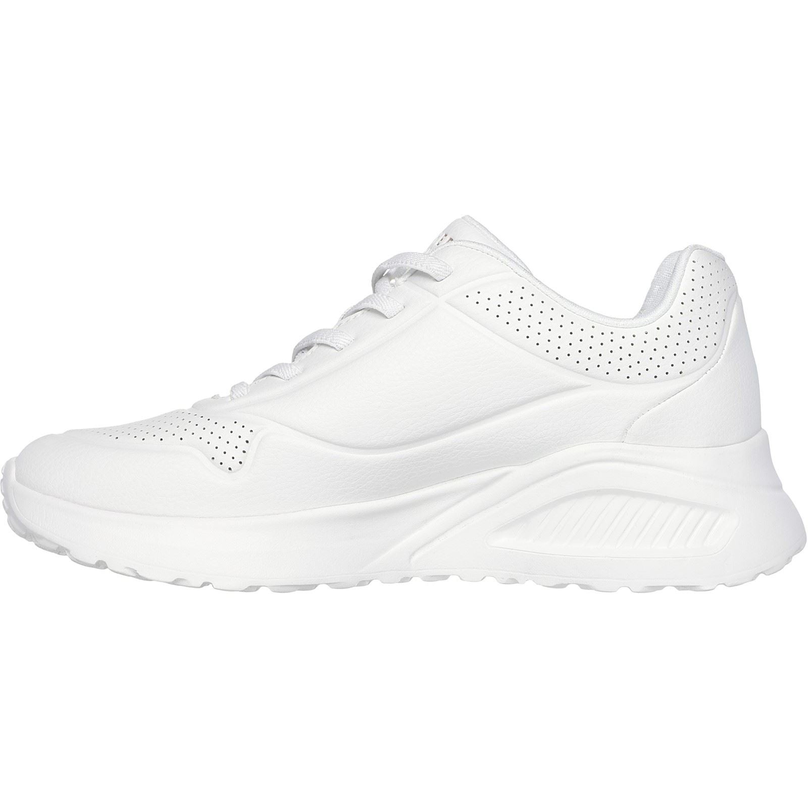 Skechers Uno Lite Lite Work Baskets Blanches Pour Femmes En Synthétique