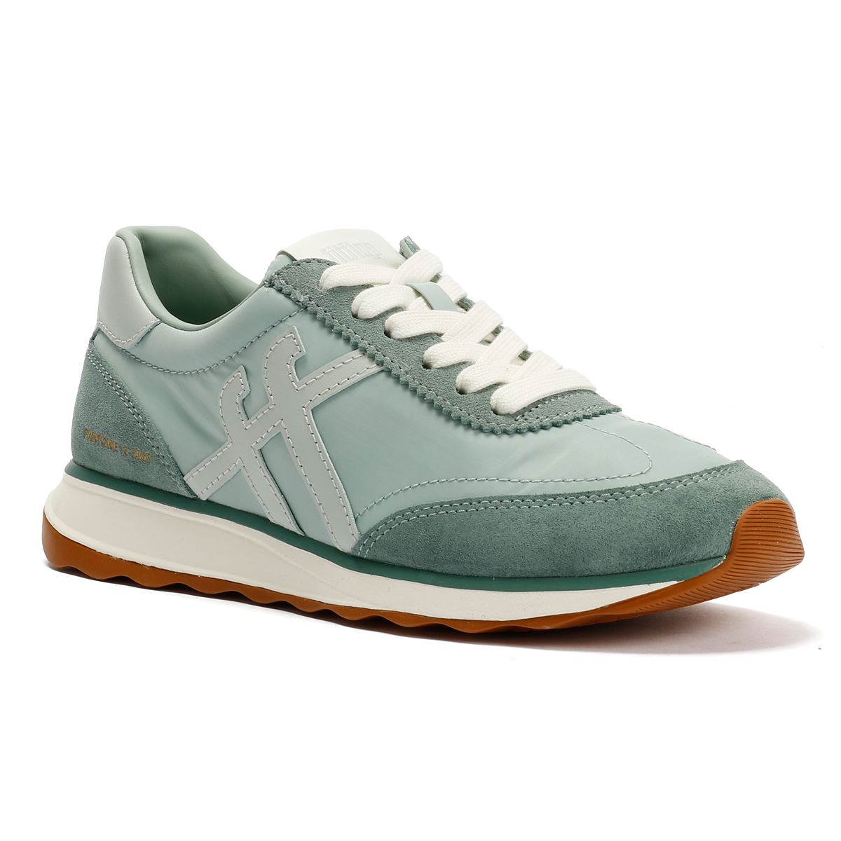 FitFlop X Pantone Retro-Q Baskets Vertes Pour Femmes Suede