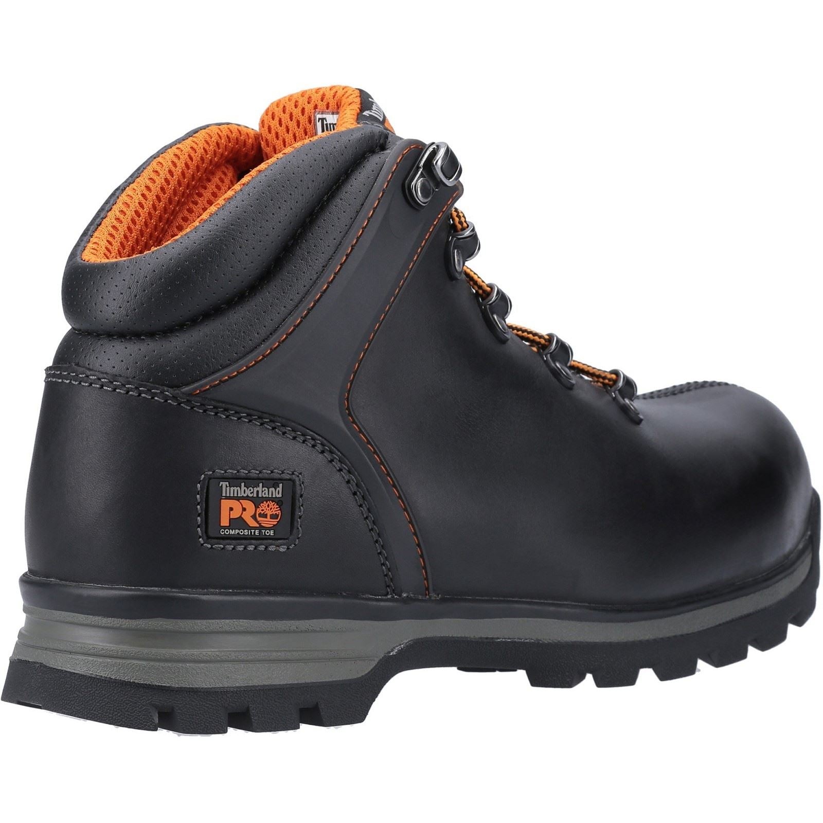 Timberland Pro Bottes De Sécurité En Cuir Noir Splitrock Ct Xt