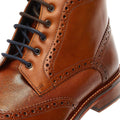Ben Sherman Alfred Brogue Bottes En Cuir Marron Pour Hommes