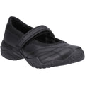 Skechers Velocity Pouty Chaussures Noires Pour Filles En Cuir