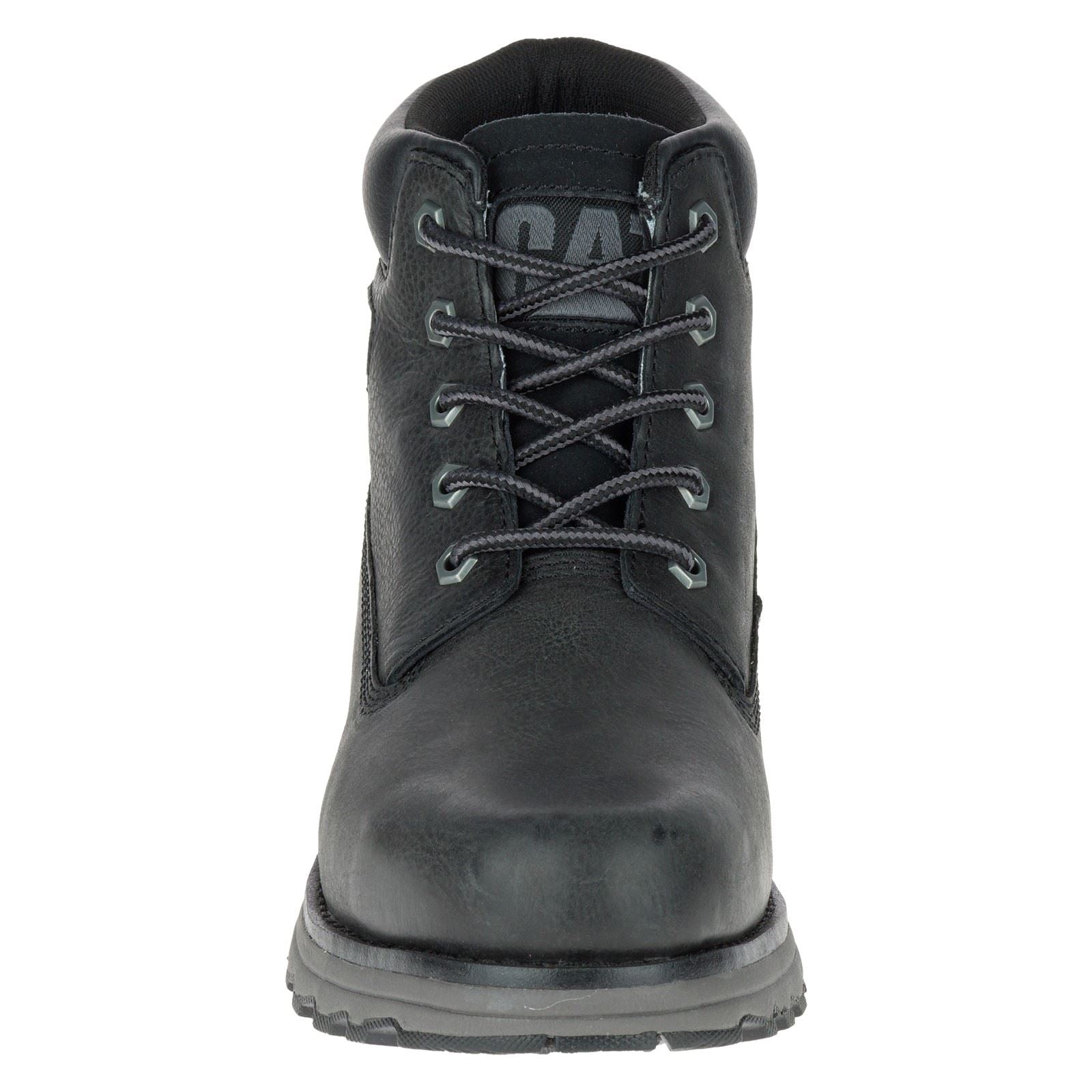 Caterpillar Founder Bottines Noires Pour Hommes En Cuir Nubuck