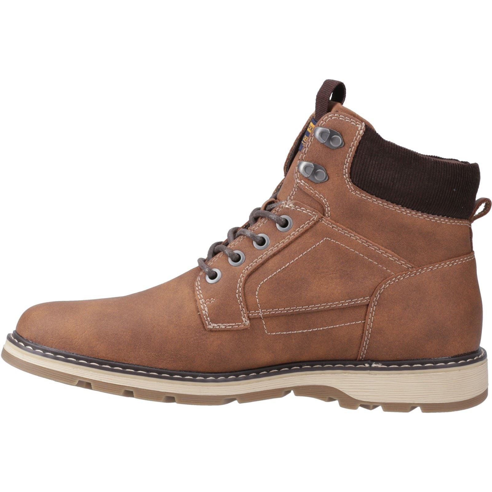 Jack & Jones Stratford Bottes En Cuir Cognac Pour Hommes En Polyuréthane