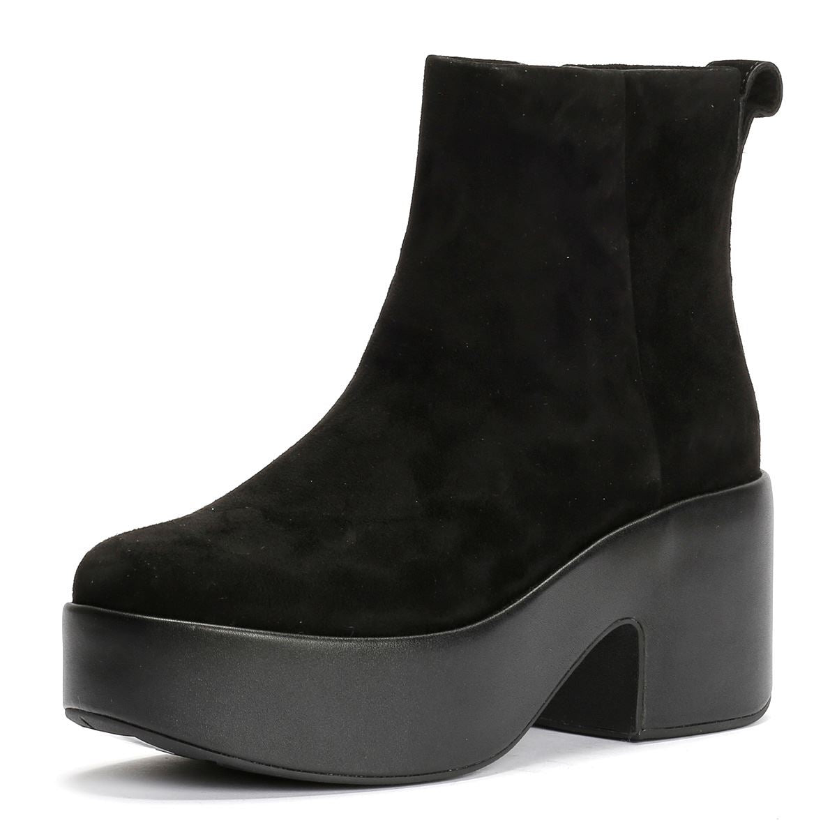 FitFlop Platfforms Heeled Bottes Noires Pour Femmes En Suède