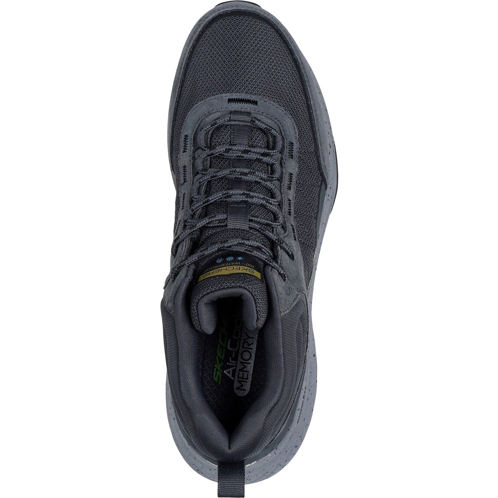Skechers Bounder Rse Bottes De Randonnée En Cuir Pour Hommes, Charbon/Lime