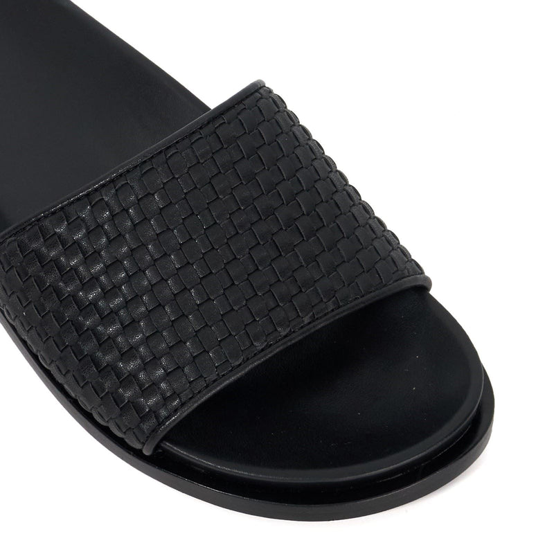 Dune Lilas Sandales Noires Pour Femmes