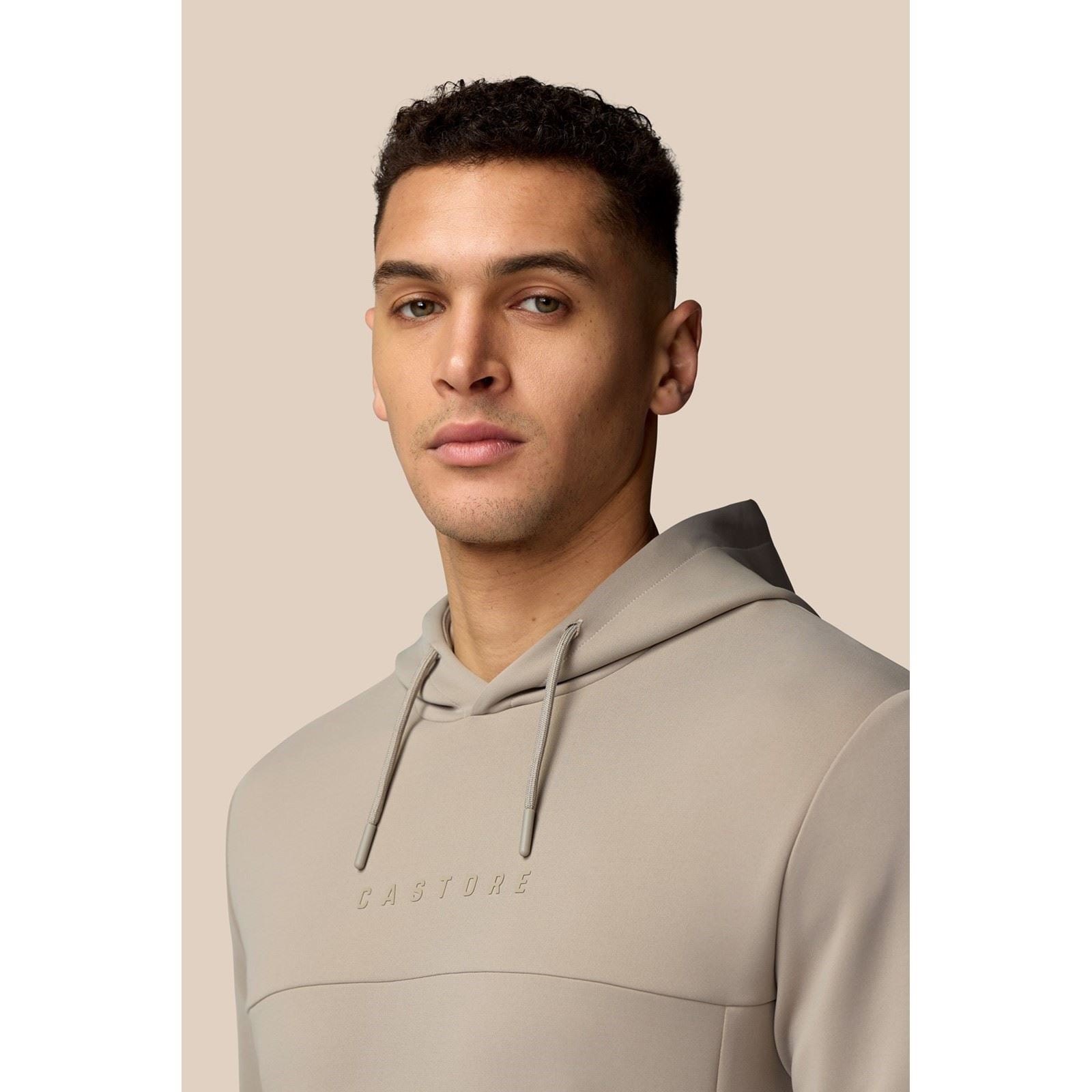 Castore Scuba Hoody Sweat À Capuche Marron En Polyester Pour Homme