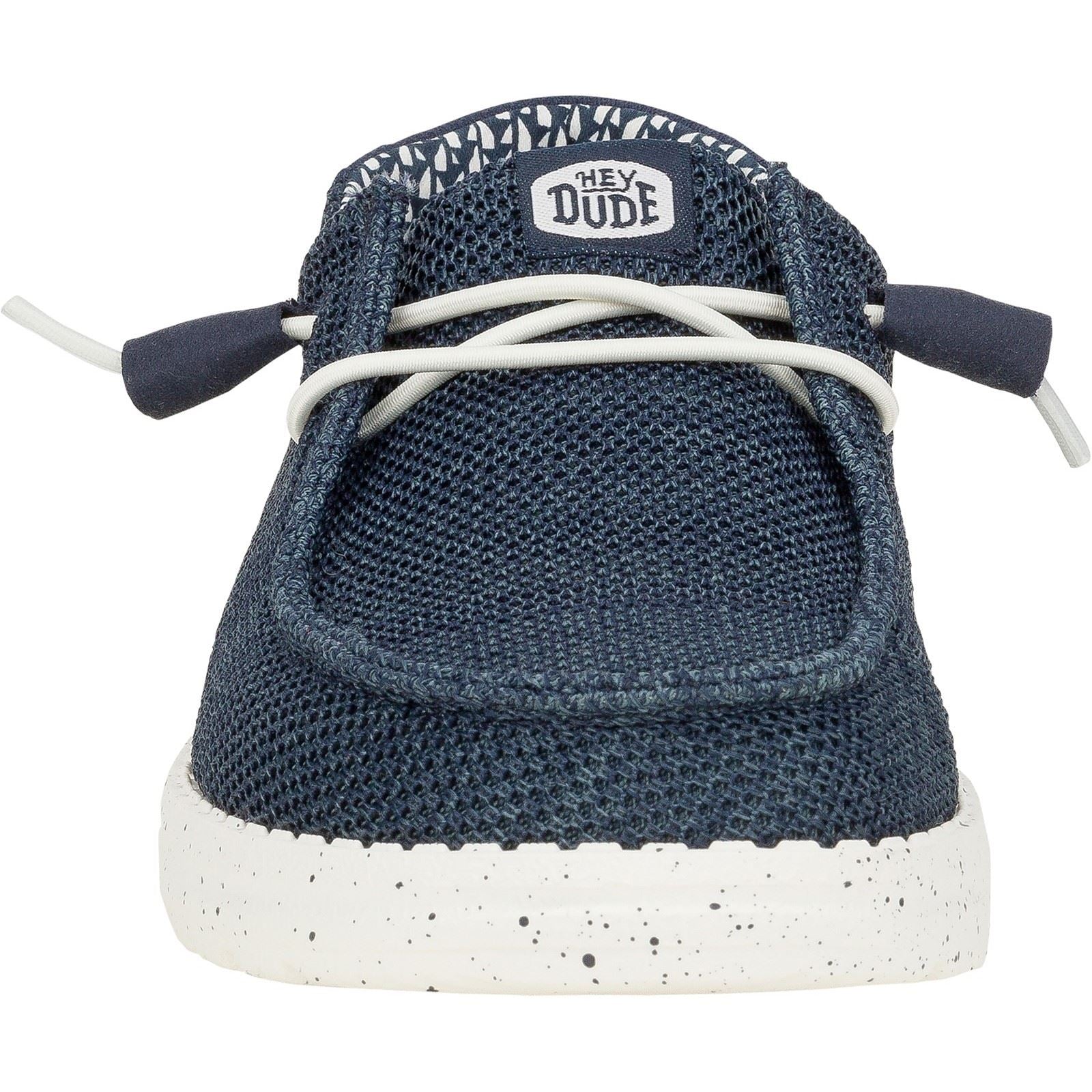 HEYDUDE Wendy Stretch Mesh Mocassins Navy En Polyester Pour Femmes