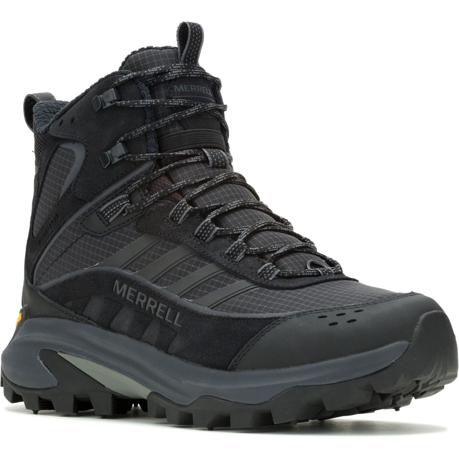 Merrell Moab Speed 2 Thermo Mid Chaussures De Randonnée Noires Pour Hommes En Suède Triple.