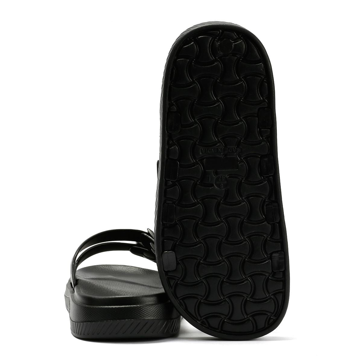 Penguin Playa Sandales Noires Pour Hommes