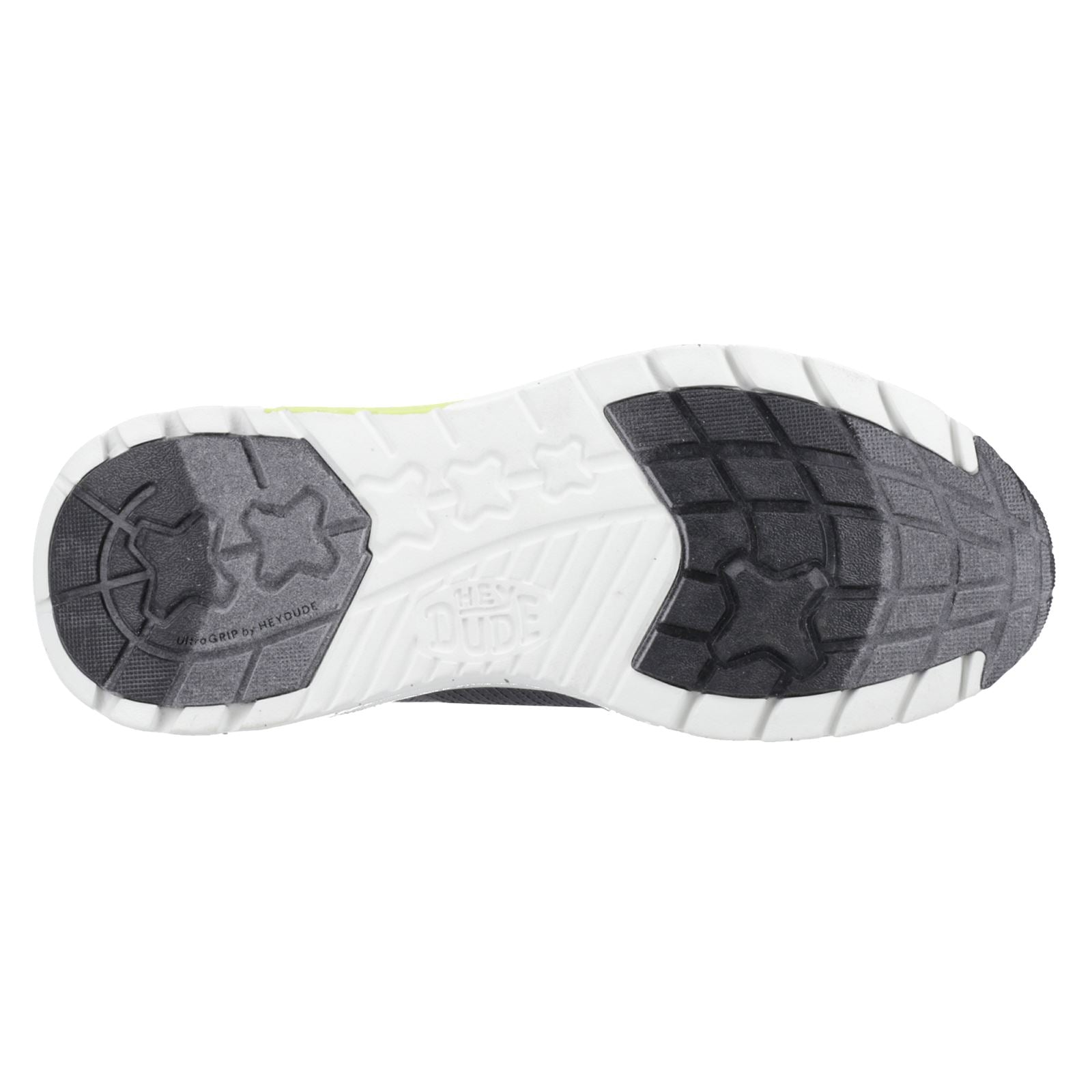 HEYDUDE Sirocco Sport Mode Baskets Pour Hommes Gris Chiné/Charbon