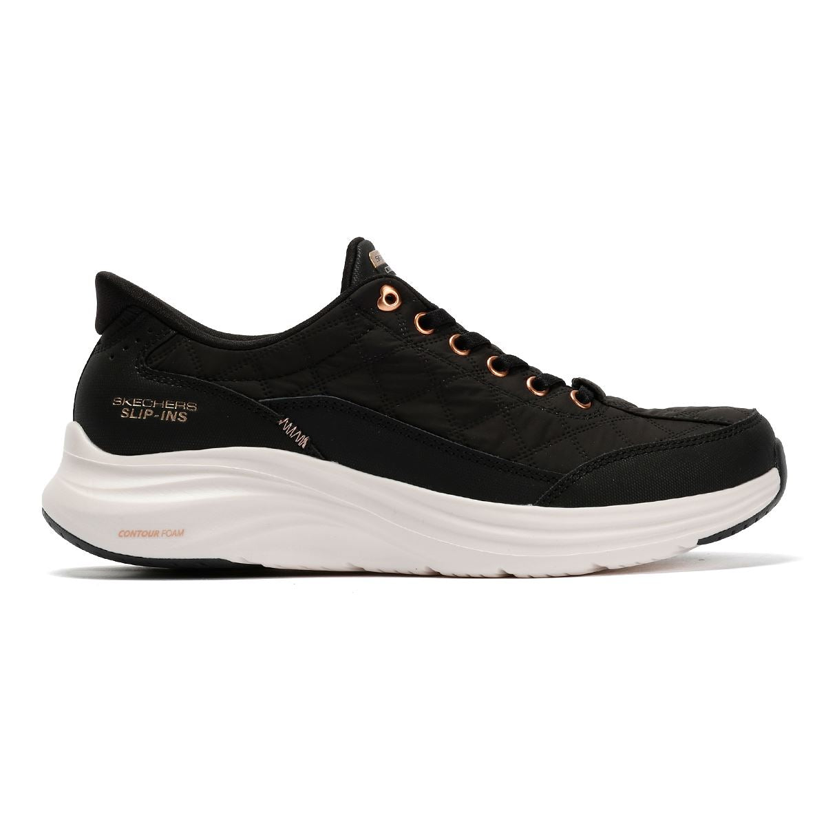 Skechers Slip-Ins Contour Foam Cozy Fit Baskets Noires Pour Femmes
