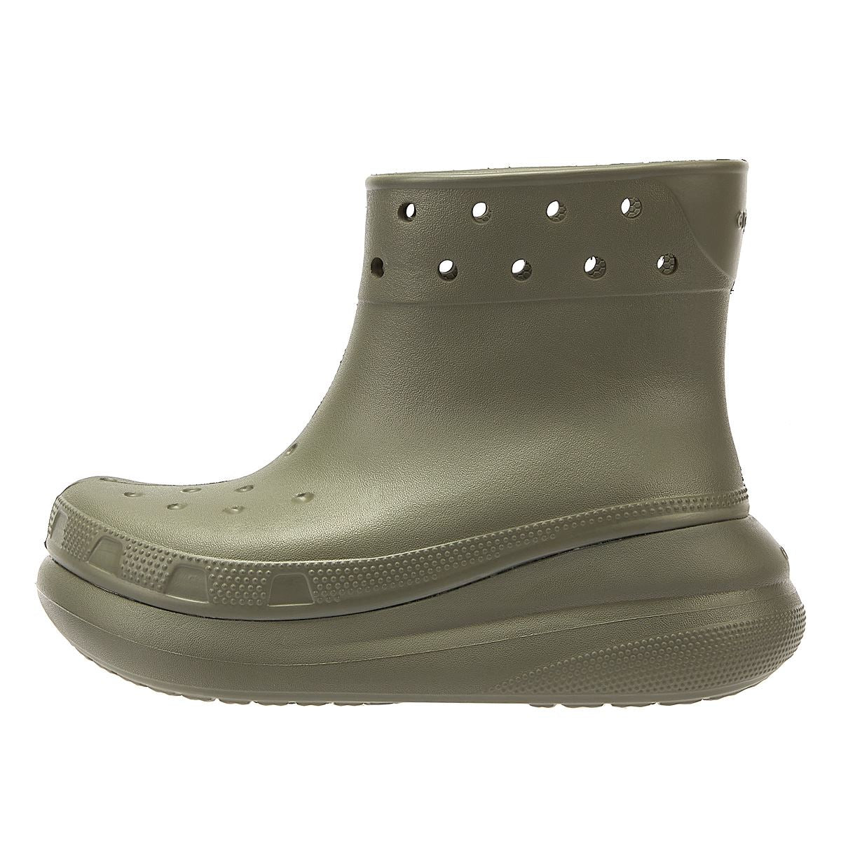 Crocs Bottes Classiques Pour Femmes En Cuir D'olive