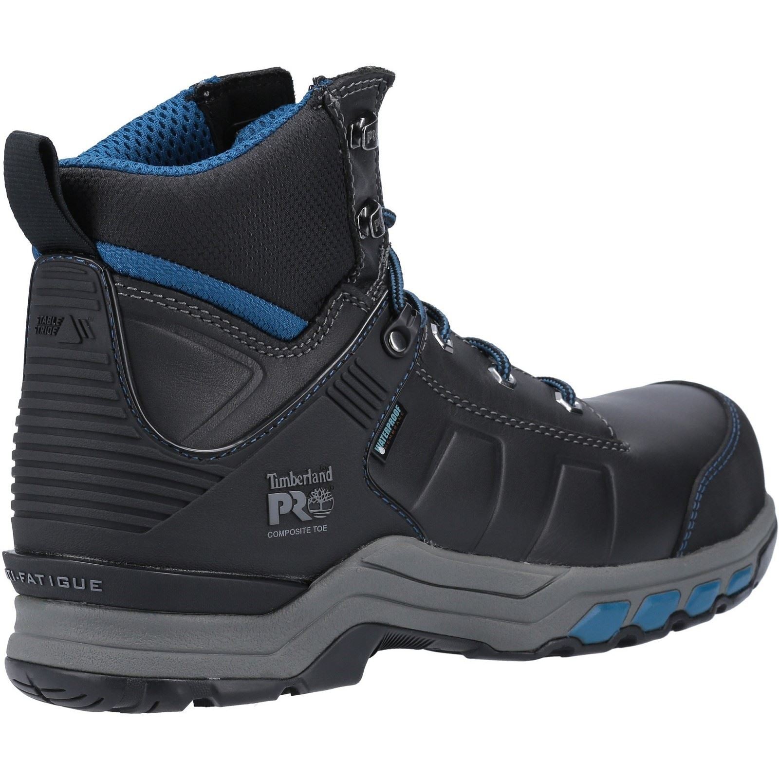 Timberland Pro Bottes De Sécurité En Cuir Noir/Teal Hypercharge Work
