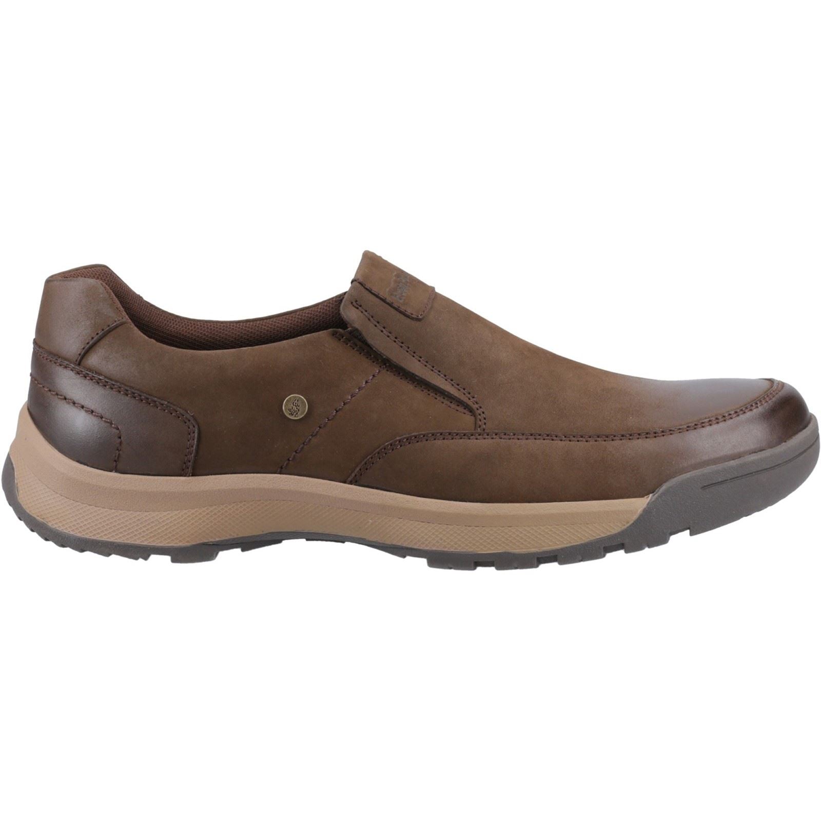 Hush Puppies Vaun Mocassins Pour Hommes En Cuir Marron