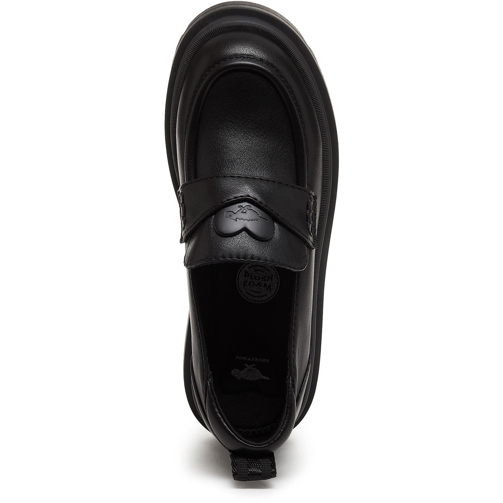 Rocket Dog Dandy Chaussures Plates Pour Femme En Polyuréthane Noir.