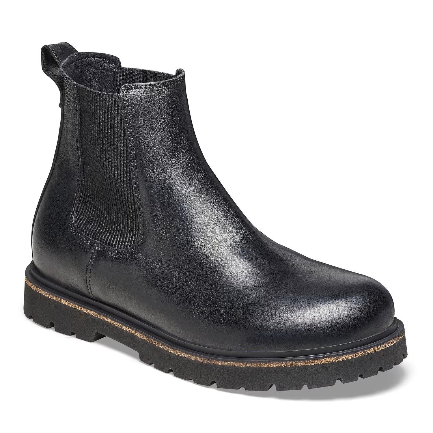 Birkenstock Highwood Chelsea Bottes Noires En Cuir Pour Femmes
