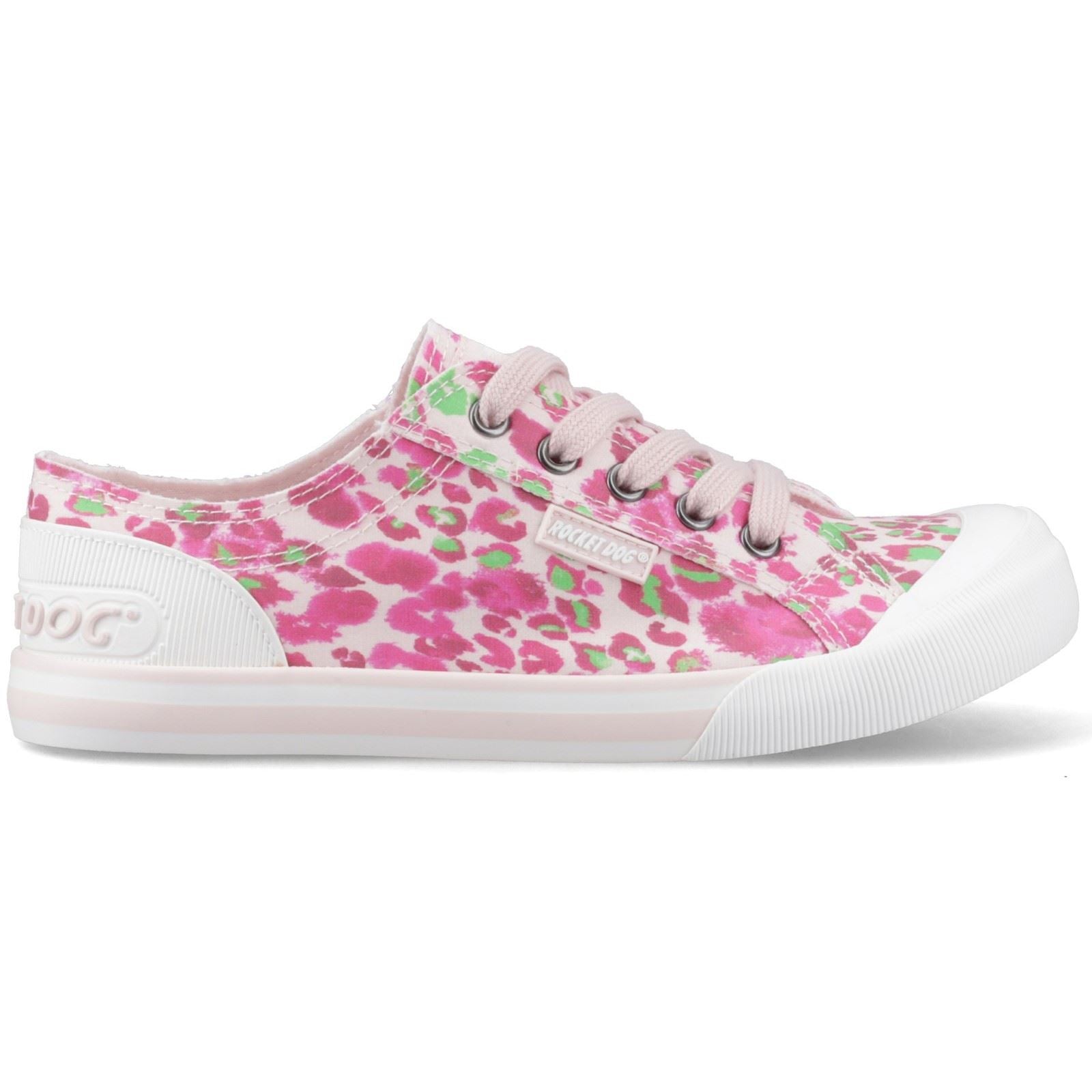 Rocket Dog Jazzin Snap Baskets En Coton Pour Femmes Rose/Multi