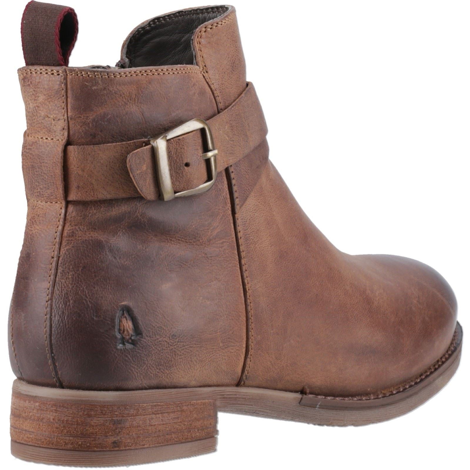 Hush Puppies Elise Bottes En Cuir Marron Pour Femmes