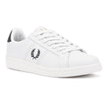 Fred Perry Cupsole Baskets Blanches En Cuir Pour Hommes