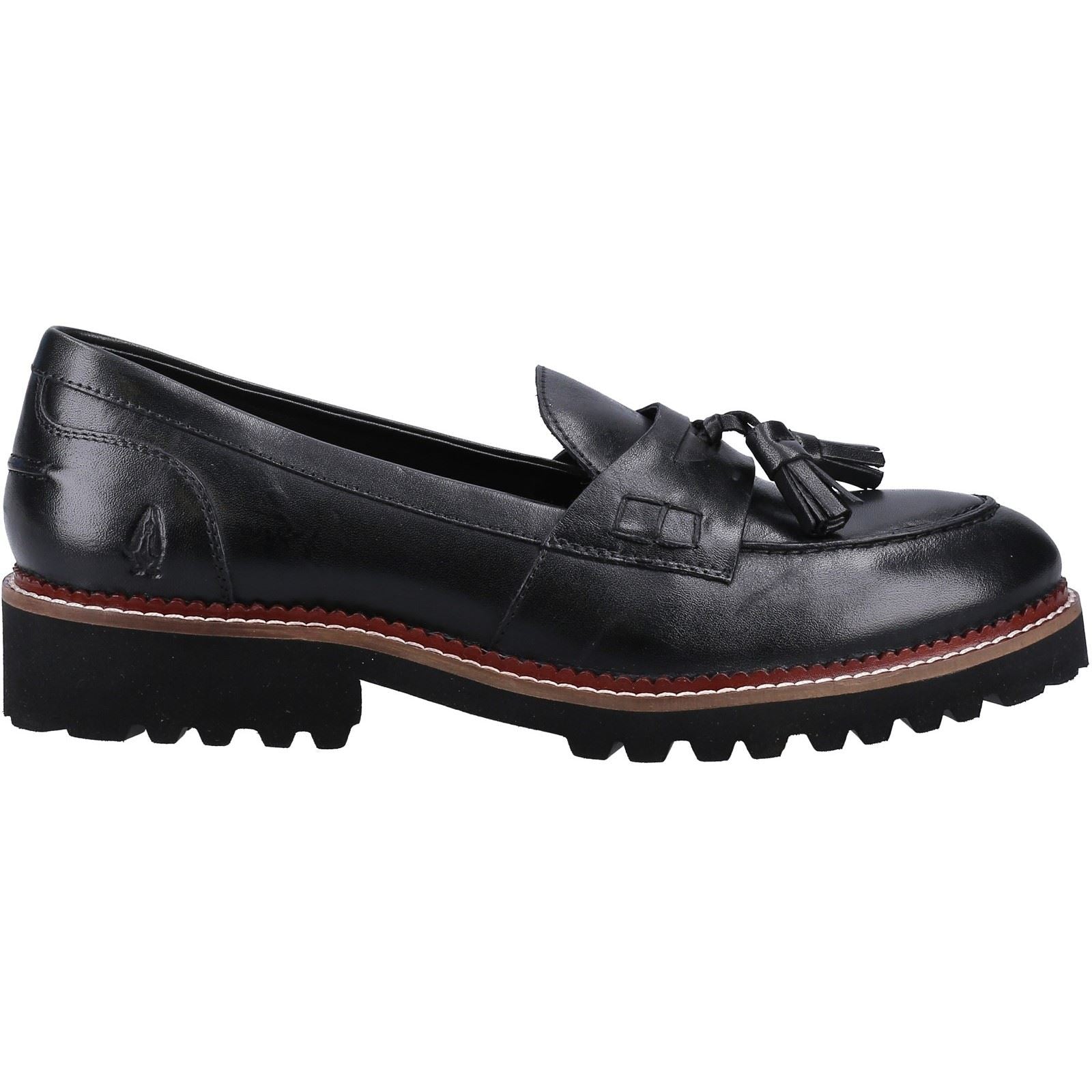 Hush Puppies Ginny Mocassins Noirs Pour Femmes En Cuir