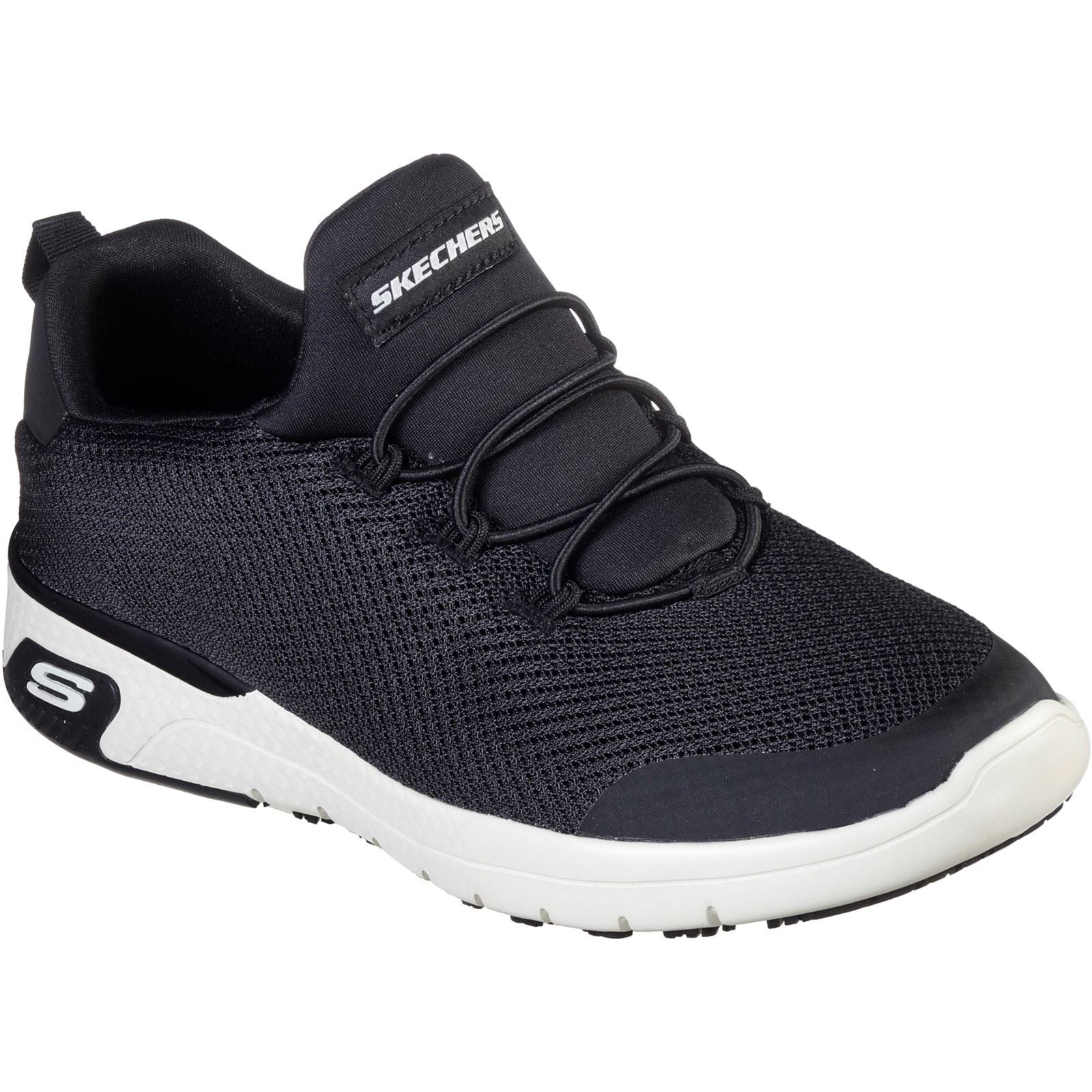 Skechers Workwear Marsing - Waiola SR Chaussures De Sport Pour Femmes En Mesh Noir/blanc
