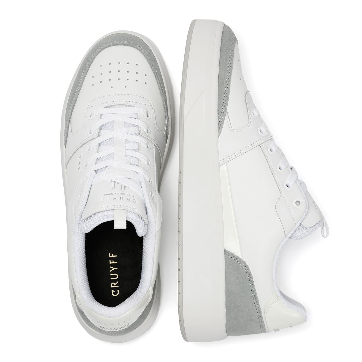 Cruyff Endorsed Pro Baskets Blanches Pour Hommes