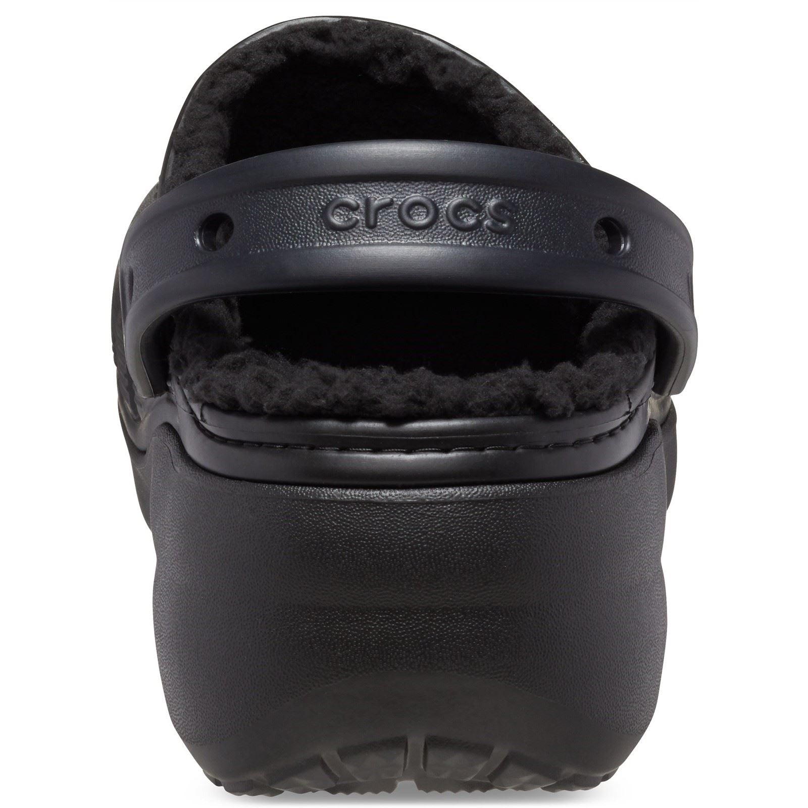 Crocs Classic Platform Lined Sabots Noirs pour Femmes en Thermoplastique