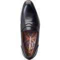 Base London Bruno Mocassins Noirs En Cuir Pour Hommes