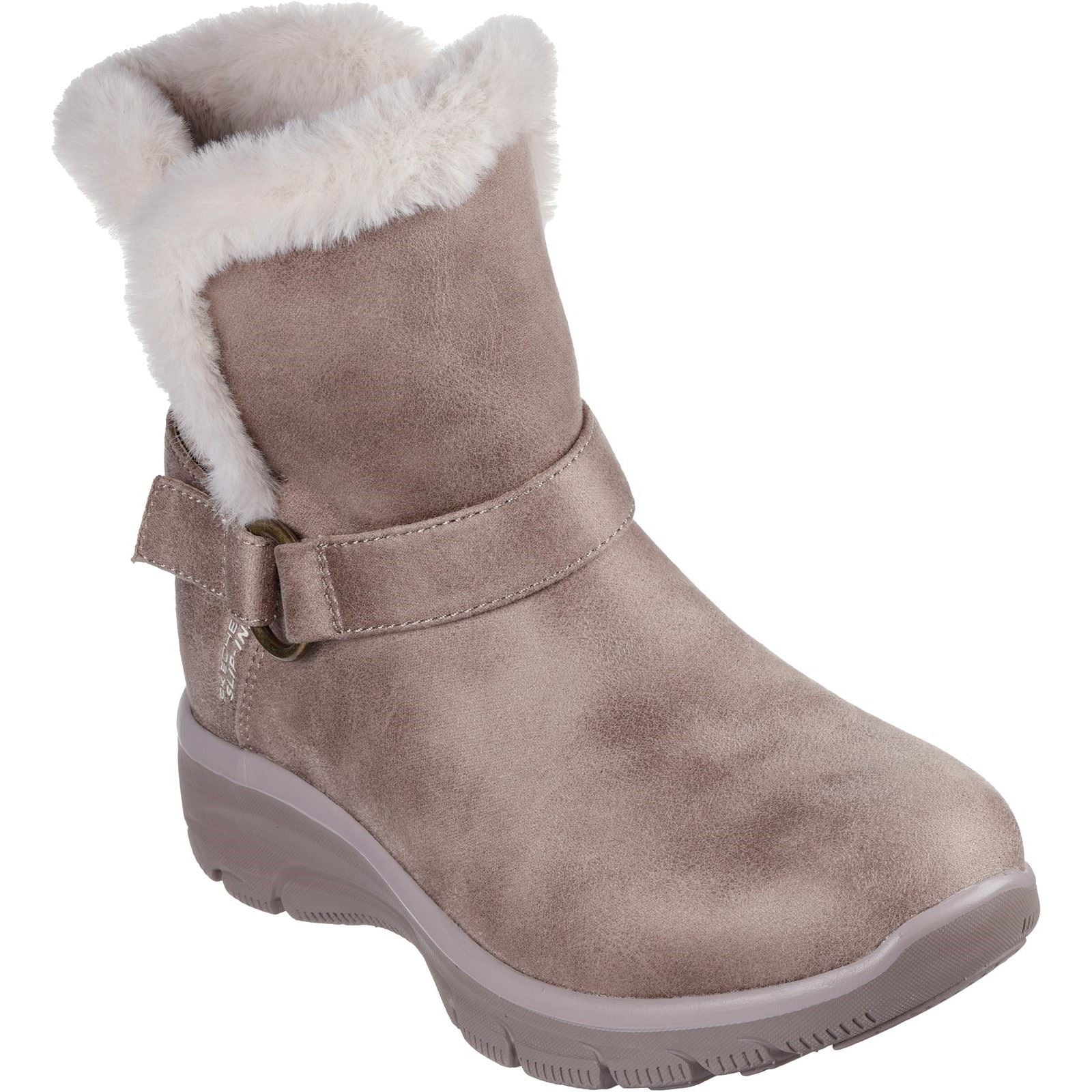 Skechers Easy Going Dreamers Move Bottes En Textile Pour Femme Couleur Taupe Foncé