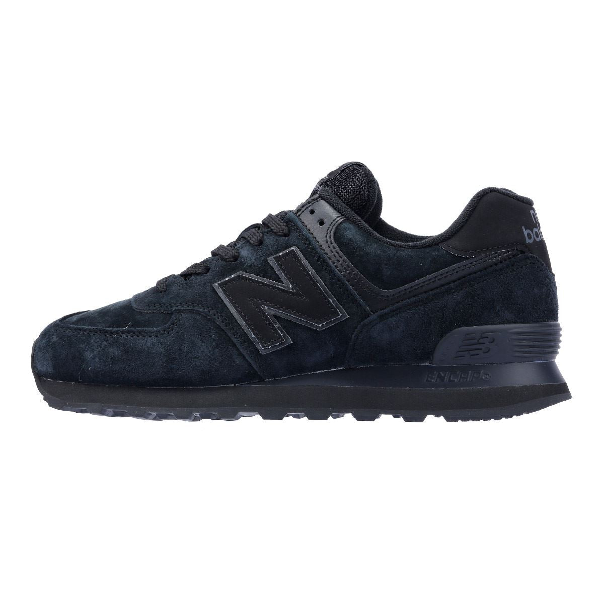 New Balance 574 Baskets Noires En Daim