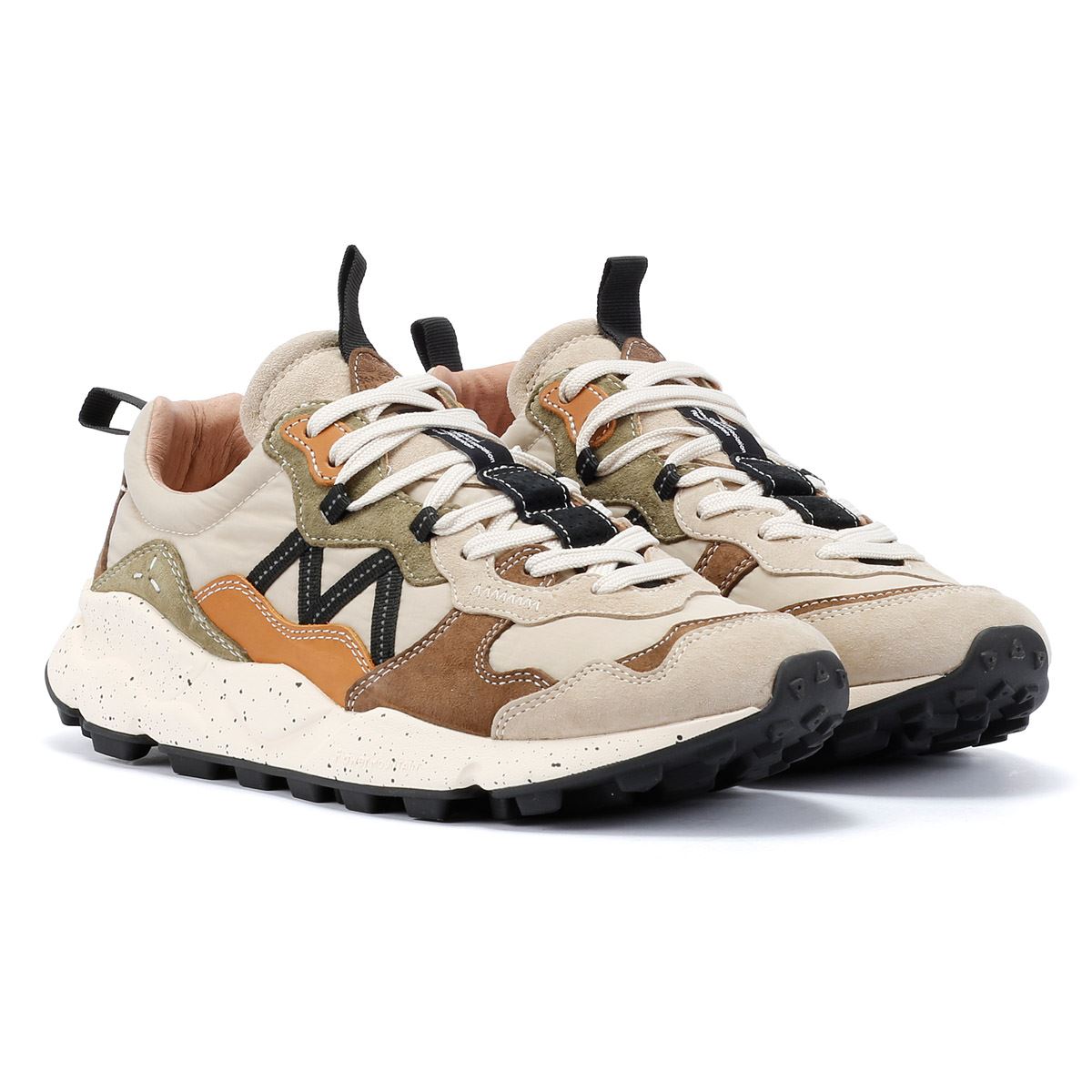 Flower Mountain Lenzan Baskets En Daim Beige Pour Hommes