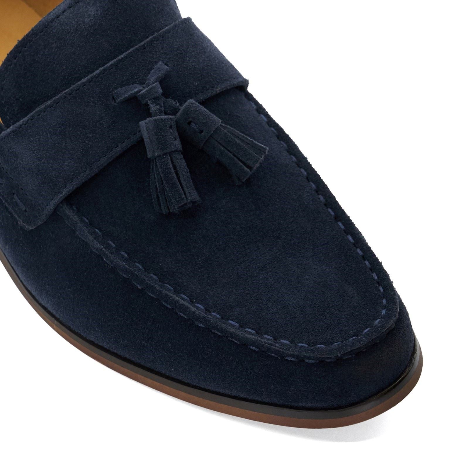 Dune Blaikes Mocassins En Suède Pour Homme Navy